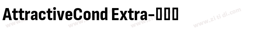 AttractiveCond Extra字体转换 AttractiveCond Extra字体转换
